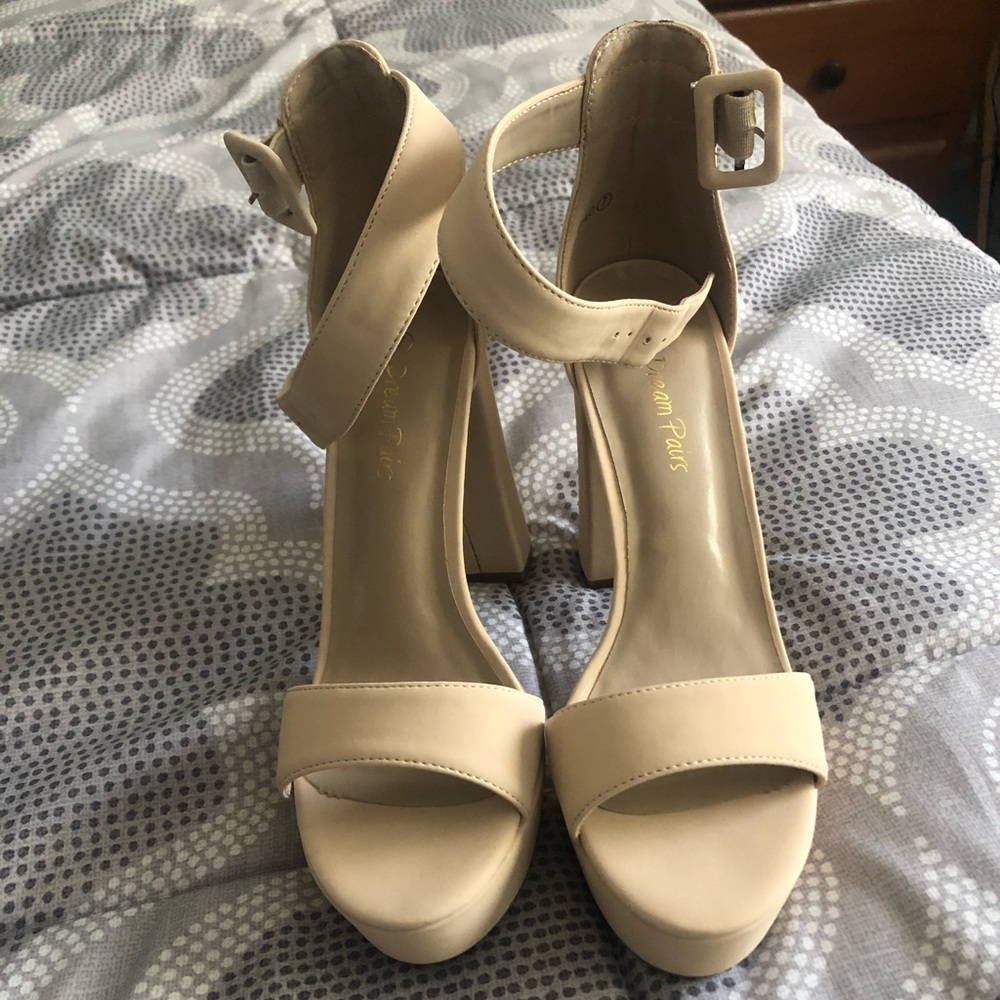 Nude Platform Heels